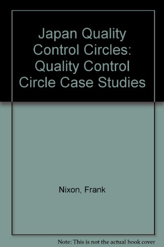 Imagen de archivo de Japans Quality Control Circles a la venta por 3rd St. Books