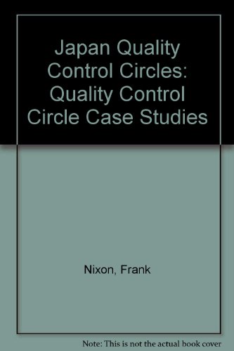 Stock image for Japans Quality Control Circles for sale by 3rd St. Books
