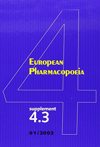 Beispielbild fr European Pharmacopoeia 4th Ed Supplement 4.3: Supplement 4.3 to 4r.e. zum Verkauf von NEPO UG