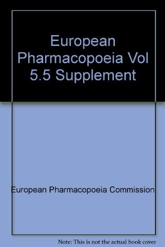 Imagen de archivo de European Pharmacopoeia Vol 5.5 Supplement a la venta por NEPO UG
