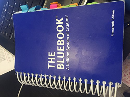 9789301010727: The Bluebook: A Uniform System of Citation, 19th Edition