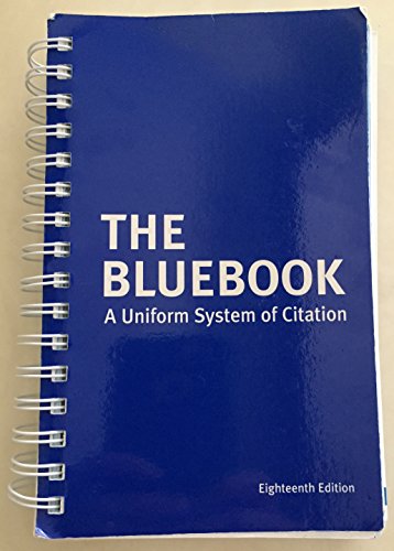 Stock image for The Bluebook: A Uniform System of Citation, 18th Edition for sale by HPB-Red