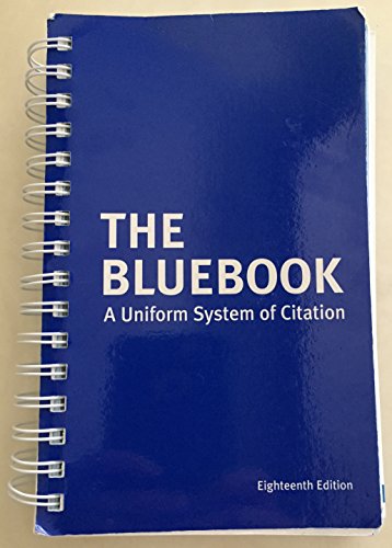 Stock image for The Bluebook: A Uniform System of Citation, 18th Edition for sale by tttkelly1