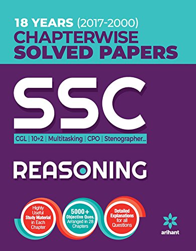 9789312147931: SSC Chapterwise Solved Papers Reasoning 2018