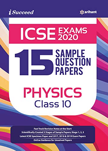 Stock image for 15 Sample Question Papers ICSE Physics Class 10 2019 - 20 for sale by Books Puddle