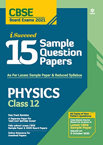 Stock image for CBSE New Pattern 15 Sample Paper Physics Class 12 for 2021 Exam with reduced Syllabus for sale by Books Puddle