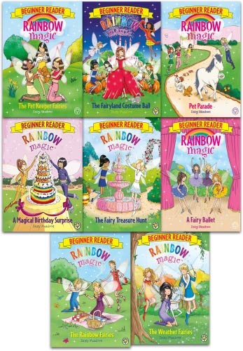 Stock image for Rainbow Magic Early Readers 10 Books Bundle Collection (Belle the Birthday Fairy,Summer the Holiday Fairy,Keira the Film Star Fairy,Shannon the Ocean Fairy,Destiny the Pop Star Fairy. for sale by GF Books, Inc.