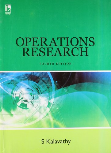 9789325963474: Operations Research PB [Paperback] S Kalavathy