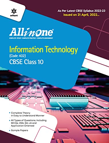 9789326196949: CBSE All In One Information Technology (Code 402) Class 11 2022-23 Edition (As per latest CBSE Syllabus issued on 21 April 2022)