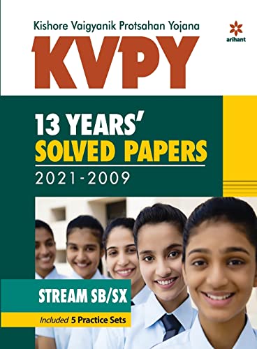 Stock image for KVPY 13 Years Solved Papers 2021-2009 Stream SB/SX for sale by Books Puddle