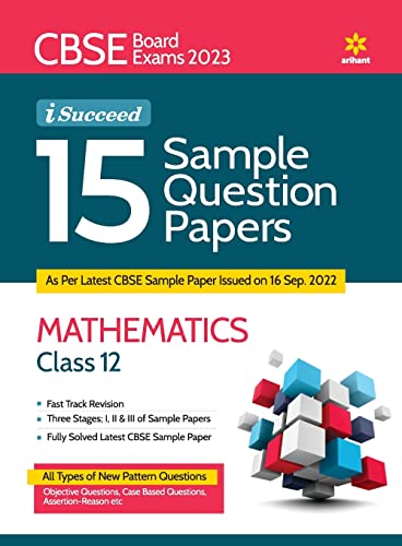 Beispielbild fr CBSE Board Exams 2023 I-Succeed 15 Sample Question Papers MATHEMATICS Class 12th zum Verkauf von WorldofBooks