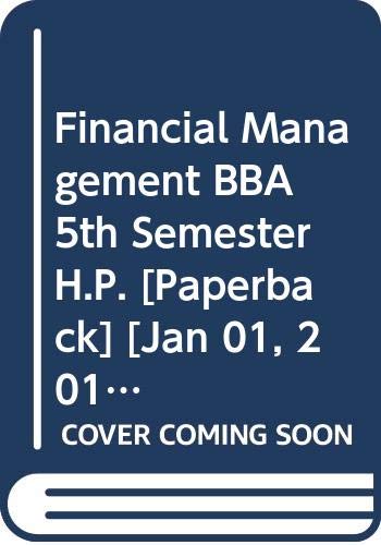 Stock image for Financial management (BBA-Vth Sem., H.P. Uni.) for sale by Books Puddle