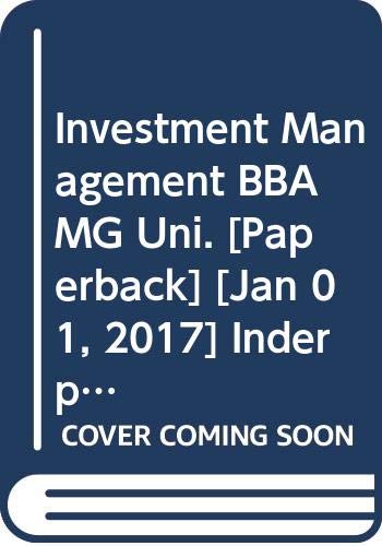 9789327213072: Investment Management BBA MG Uni.