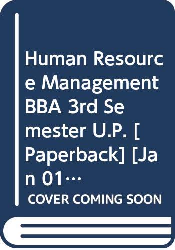 Stock image for Human Resource Management (3rd-Sem. BBA, U.P.) for sale by Books Puddle