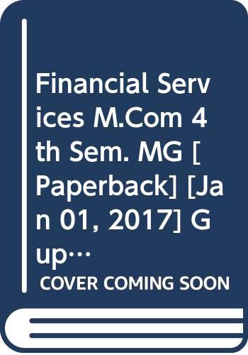 Stock image for Financial Services 4th Sem. M.Com for sale by Books Puddle