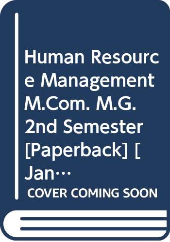 Stock image for Human Resource Management for sale by Books Puddle