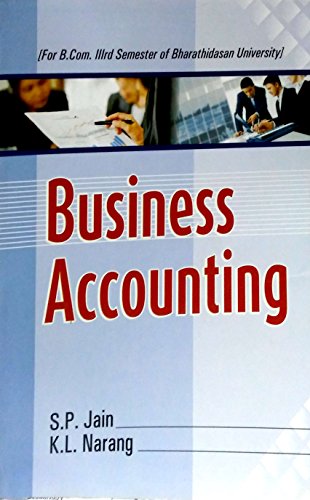 Stock image for Business Accounting B.Com. III Bharathidasan for sale by Books Puddle