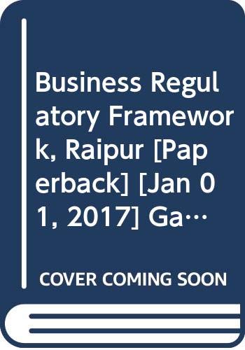 9789327233070: Business Regulatory Framework, Raipur