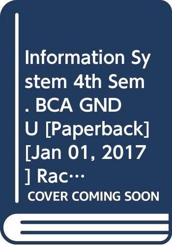 Stock image for Information System 4th Sem. BCA GNDU for sale by Books Puddle