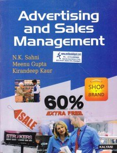 Stock image for Advertising and Sales Management M.Com. 4th Sem. Pb. for sale by Books Puddle