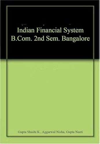 9789327239294: Indian Financial System B.Com 2nd Sem. Bangalore