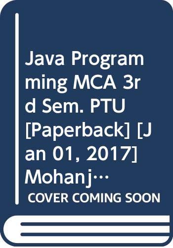 Beispielbild fr Java Programming MCA 3rd Sem. PTU zum Verkauf von Books Puddle