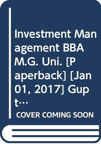 Stock image for Investment Management BBA M.G. Uni. for sale by Books Puddle