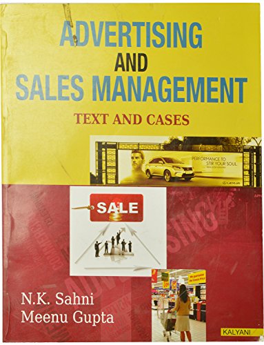 Stock image for Advertising and Sales Management Text and Cases for sale by Books Puddle