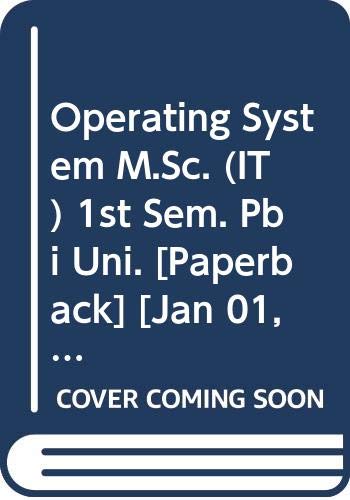 9789327257335: Operating System M.Sc. (IT) 1st Sem. Pbi Uni.