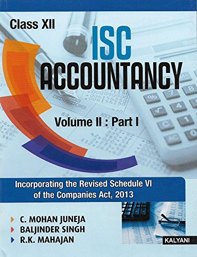 Stock image for ISC Accountancy for class XII part-1 for sale by Majestic Books
