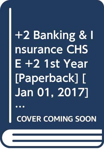 Stock image for 2 Banking & Insurance CHSE +2 1st Year for sale by Books Puddle