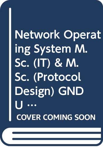 Imagen de archivo de Network Operating System M.Sc. (IT) & M.Sc. (Protocol Design) GNDU a la venta por Books Puddle