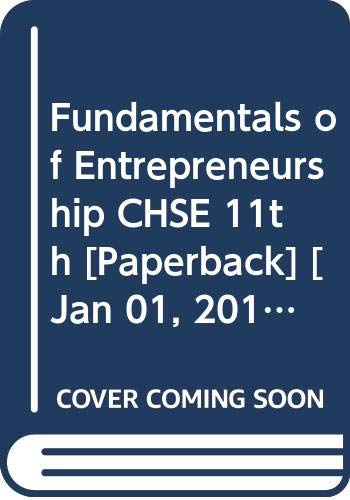 Imagen de archivo de Fundamentals of Entrepreneurship CHSE 11th a la venta por Books Puddle