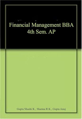 Imagen de archivo de Financial Management BBA 4th Sem. AP a la venta por Majestic Books