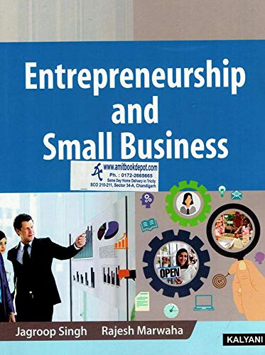 Stock image for Entrepreneurship and Small Business B.Com. 5th Sem. Pb. Uni. 10TH Edn. for sale by Books Puddle