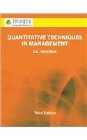 Imagen de archivo de Quantitative Techniques MBA 1st Sem. I.K. Gujral PTU a la venta por Books Puddle