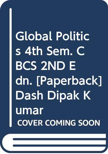 Stock image for Global Politics 4th Sem. CBCS for sale by Books Puddle