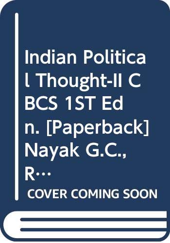 Stock image for Indian Political Thought-II CBCS for sale by Books Puddle