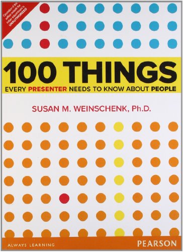 9789332502277: 100 Things Every Presenter Needs to Know About People