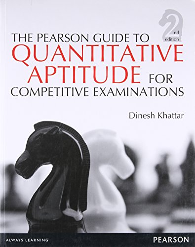 Stock image for The Pearson Guide To Quantitative Aptitude For Competitive Examinations for sale by dsmbooks