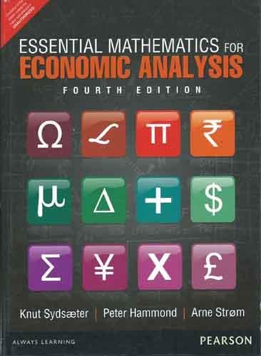 Stock image for Essential Mathematics for Economic Analysis, 4/e (Paperback) - Intl Ed. for sale by Bahamut Media