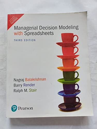 Immagine dell'editore per Managerial Decision Modeling with Spreadsheets venduto da ThriftBooks-Dallas