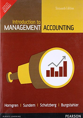 Imagen de archivo de Introduction to Management Accounting a la venta por SecondSale