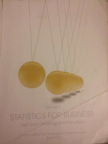 9789332518308: Statistics for Business: Decision Making and Analysis