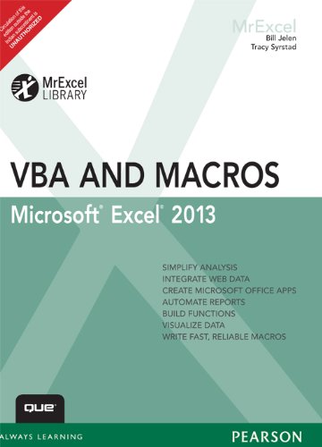 9789332523937: Excel 2013 VBA and Macros, 1/e
