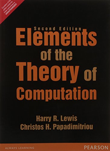 9789332549890: Elements Of The Theory Of Computation, 2Nd Edition