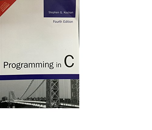 Beispielbild fr Programming in C zum Verkauf von Books From California