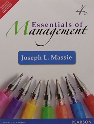 Stock image for Essentials of Management, 4Th Edn for sale by Books in my Basket