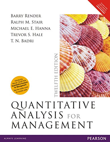 9789332568587: Quantitative Analysis For Management 12 Ed