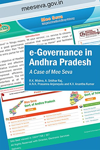 Imagen de archivo de e-Governance in Andhra Pradesh: A Case of Mee Seva a la venta por Redux Books